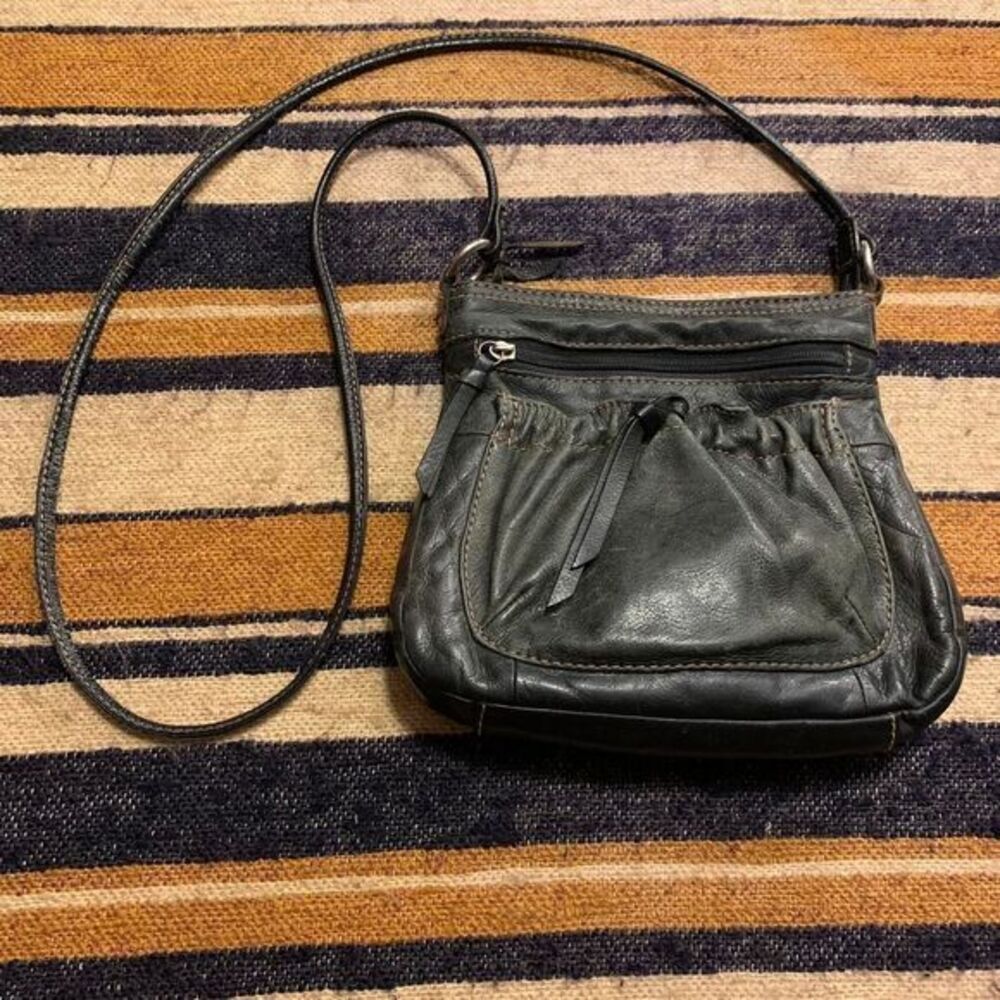 Fossil Women's Crossbody Bag Purse Boho bohemian Y2K Faux Leather